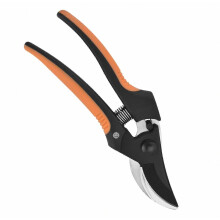 Snoeischaar met koolstofstalen bladen, ergonomisch ontwerp, schokabsorberende veer, veiligheidsslot, voor tuinieren, planten en oogsten