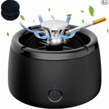 Cendrier rechargeable sans fumée, filtre à charbon actif, pour la maison, la voiture ou le bureau