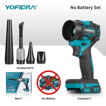 YOFIDRA 2-in-1 Turbo-Gebläseventilator und Staubsauger, 1200W, 80000 U/min, Handgehaltenes Staubblasgerät ohne Akku
