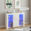 High Gloss Door Sideboard Buffet Cabinet Cupboard TV Unit Stand with LED Light 2