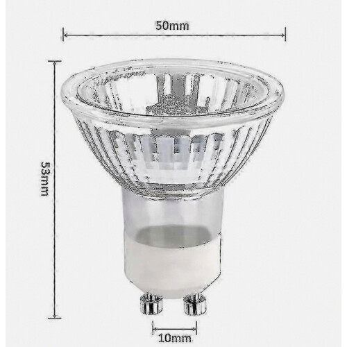 5 Pcs Gu10 35w Halogen Spotlight Bulb Dimmable, Halogen Reflector Lamps Lucky_B 2