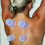 Zk-7 Vacuum Cups + Massage Roller Silicone Massage Cupping Set Blue 5
