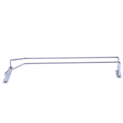 6X Glas Wein Champagner Cup Hangers Rack Halter mit Schrauben (Silber) 1