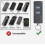 Télécommande de porte de garage pour HSE2-868/HS4-868 4