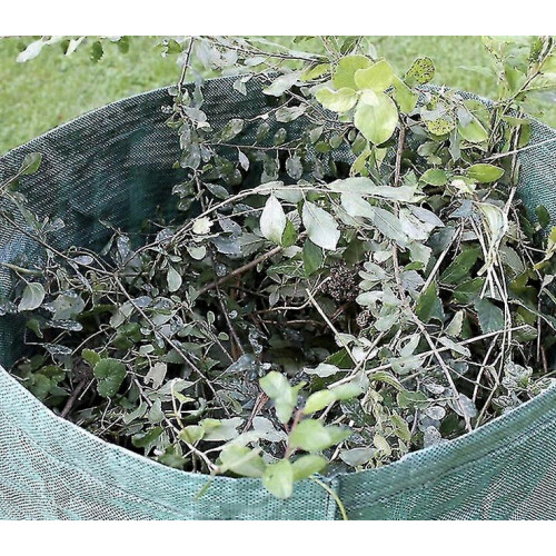 Ensemble de 2 sacs pliables pour feuilles de jardin, capacité de 500 L, en polypropylène robuste. 2