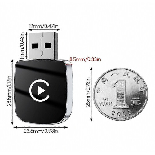 Wireless CarPlay Adapter, Compact Multi-Purpose Dongle for SUV, Plug and Play, Auto Connection 1