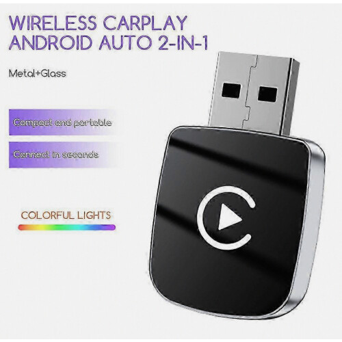Wireless CarPlay Adapter, Compact Multi-Purpose Dongle for SUV, Plug and Play, Auto Connection 2