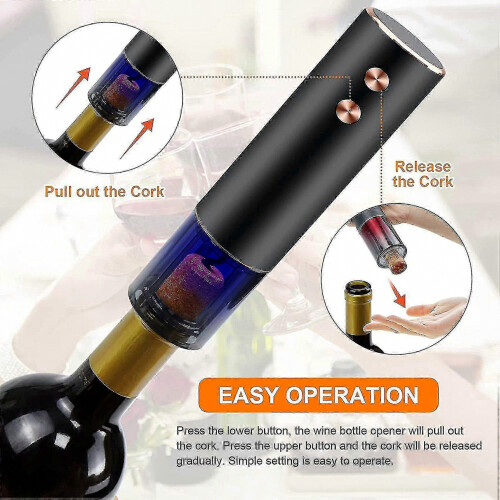 Abrebotellas eléctrico, sacacorchos automático recargable 1