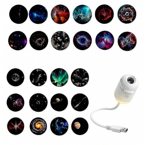 Μίνι προβολέας αστεριών Galaxy 2 σε 1 νυχτερινό φως, λάμπα προβολής LED με έναστρο ο 1