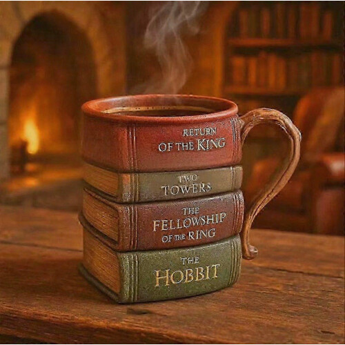 Book-Shaped Coffee Mug, Literary Drinkware for Book Lovers 1