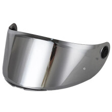 (sliver) Replacement Motorcycle Helmet Visor, Iridium Revo Anti‑UV Scratch Resistant Helmet Shield Lens
