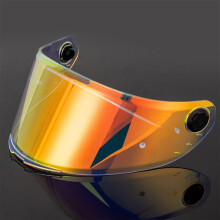 (REVO red-clear) Replacement Motorcycle Helmet Visor, Iridium Revo Anti‑UV Scratch Resistant Helmet Shield Lens