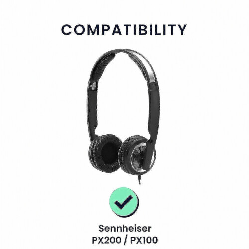 Συμβατό μαξιλαράκι αυτιών PX200/PX100 - 2 ανταλλακτικά για ακουστικά - μαύρο WY-26 1