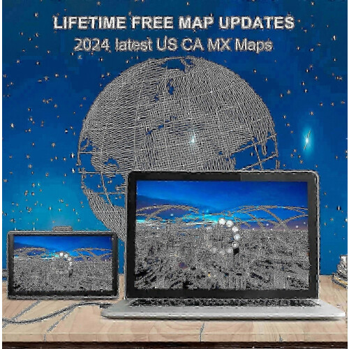 GPS αυτοκινήτου - 7 ιντσών, δωρεάν ενημερώσεις χαρτών εφ' όρου ζωής, κάμερες τα 2