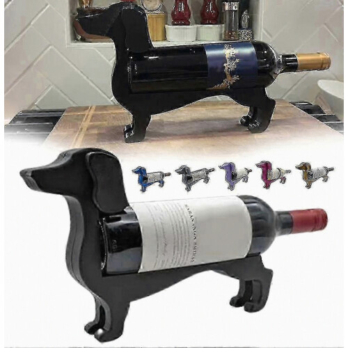 Θήκη για μπουκάλια κρασιού για dachshund, αστεία διακοσμητική βάση κρασιών, δια 1