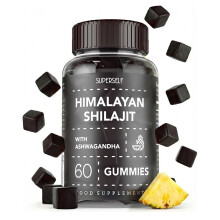 SuperSelf Himalayan Shilajit with Ashwagandha & Turmeric Pineapple Flavour 60 Gummies
