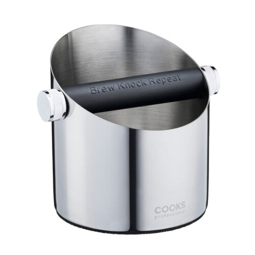 Cooks Professional (Silver) Cooks Professional Steel Espresso Knock Box