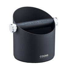 (Black) Cooks Professional Steel Espresso Knock Box