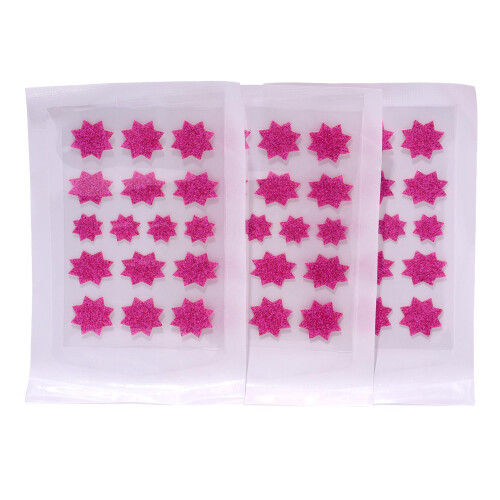 Sunkissed Neon Glitter Stars Spot Patches 48pcs 1
