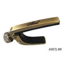 (sliver) A007J Alice Folk Acoustic Electric Guitar Capo, Metal Transpose Clamp