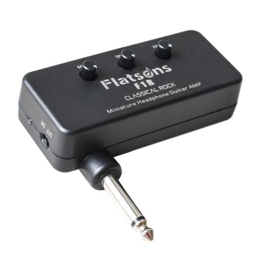 Guitar Headphone Amp Practice Mini Amplifier with Amp Sim Overload Distortion Flanger F1R