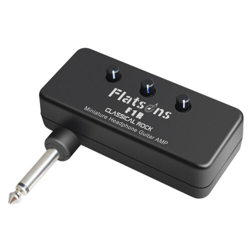 Guitar Headphone Amp Practice Mini Amplifier with Amp Sim Overload Distortion Flanger F1R 2