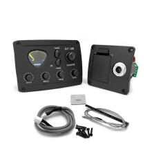 Acoustic Guitar Pickup 4-Band EQ Color Screen Tuner Preamp for Classical Guitar KLT-18B