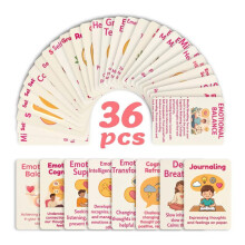 Emotional Health Therapy Cards 36-Pack Mindfulness Affirmation Cards Ins Style Wall Decor