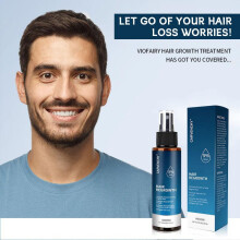 Hair Growth Biotin Serum, Strengthening Hair Oil with Caffeine & Rosemary for Women & Men