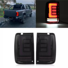 For VW Amarok 2010-2021 Smoked Rear Led Tail Lights Stop Brake Lamps Gloss NEW