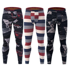 (black letters, L) Men's Thermal Pants Fleece Lined Thickened Winter Long Johns Plus Size Base Layer Leggings Black 1pcs