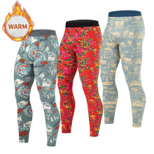 (3-pack, XL) Men's Thermal Underwear Pants 3 Pack, Funny Northeast Floral Print, Warm Fleece Lined Long Johns for Winter