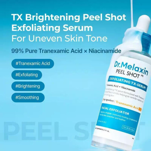 Peel Shot Exfoliating Serum for Dark Spots, Mild Resurfacing, Deep Clean 30ml - DrMelaxin 1
