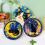 (4) Small Night Cat Cross Stitch Kit for Beginners, Easy DIY Embroidery Set with Patterns 2
