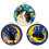 (2) Small Night Cat Cross Stitch Kit for Beginners, Easy DIY Embroidery Set with Patterns 5
