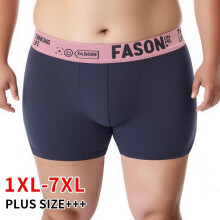 (4pcs, 3XL) Men's Big & Tall Boxer Briefs 4-Pack 1XL-7XL Breathable Cotton Underwear Black/Multi