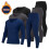 (Dark gray, S) Men's Thermal Underwear Set Winter Solid V-Neck Base Layer Long Johns Soft 1