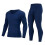 (Dark gray, S) Men's Thermal Underwear Set Winter Solid V-Neck Base Layer Long Johns Soft 5