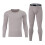 (Navy blue, L) Men's Thermal Underwear Set Solid Crew Neck Base Layer Loose Fit Long Johns Soft Warm for Fall Winter 2