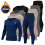 (Grey, S) Men's Thermal Underwear Set Solid Crew Neck Long Sleeve Base Layer Top and Bottom Winter Warm 2 Piece 1