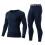 (Dark gray, M) Men's Thermal Underwear Set Solid Color Long Johns Warm Base Layer with Cuffs 2