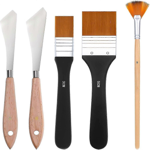 Stainless Steel Palette Knife Set 5Pcs