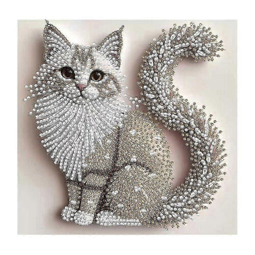 Lustrous Round Bead Art Canvas Kit