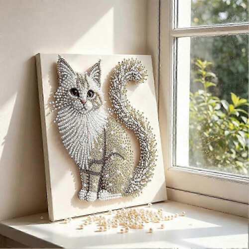 Lustrous Round Bead Art Canvas Kit 2