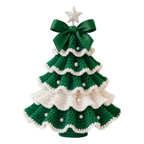 Compact Crochet Christmas Ornament Kit for Adults