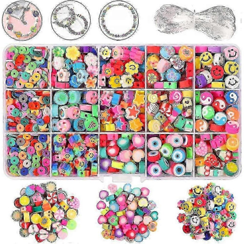 990-Piece Polymer Clay Beads Kit