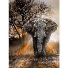 Elephant 5D Diamond Painting Full Drill Kit