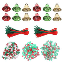 Christmas Beads Ornament for DIY Projects 1Set Plastic Jewelry Bells