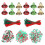 Christmas Beads Ornament for DIY Projects 1Set Plastic Jewelry Bells 1