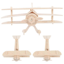 DIY Airplane Model Kit Wood Plane Toy for Kids 3Pcs Painting and Assembly